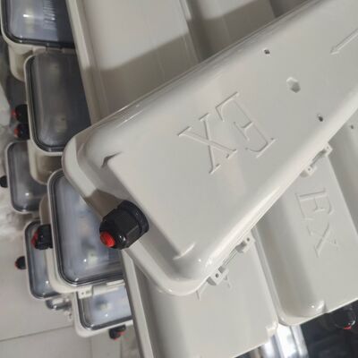 LED Explosion Proof Fluorescent Lighting Anti Corrosive Tri Proof Full Plastic