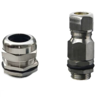 Kelenjar Kabel Tahan Air IP68 Kuningan Tahan Ledakan Berlapis Nikel Tahan Api Logam