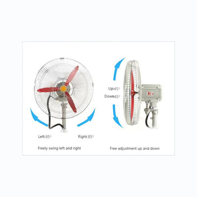 ATEX Aluminum 16-Inch Explosion Proof Oscillating Fan Ventilator Wall Mounted