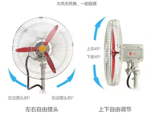 ATEX Aluminum 16-Inch Explosion Proof Oscillating Fan Ventilator Wall Mounted
