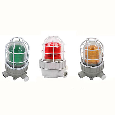 Corrosion Resistant Explosion-proof Alarm with Ultra-bright LED and Toughened Glass Cover for Hazardous Areas